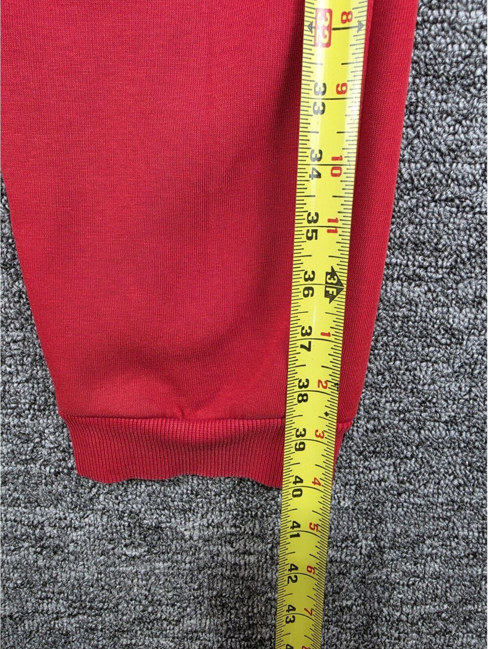 MILLION 400 Men's Red Fleece Jogger Sweatpants Embroidered Pockets XL - Picture 13 of 16